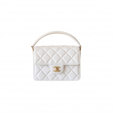 CHANEL HANDLE FLAP BAG MEDIUM AS4039 (19*14*4.5cm)